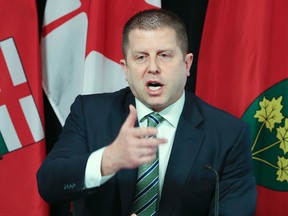 Ombudsman Andre Marin talks about Hydro One during a press conference on Wednesday, March 11, 2015. (Veronica Henri/Toronto Sun)