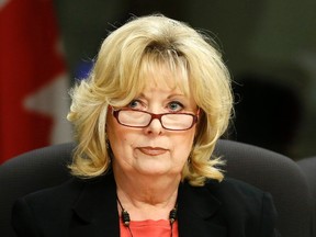 Conservative Senator Pamela Wallin prepares to chair the Senate national security and defence committee in Ottawa February 25, 2013.    REUTERS/Chris Wattie