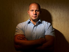 MMA fighter Fedor Emelianenko poses in Calgary on August 1, 2014. (Jim Wells/Calgary Sun/QMI Agency)