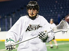 Corey Small returned to the Rush lineup this season after missing a season with injury, only to be traded early this year. (Codie McLachlan, Edmonton Sun)