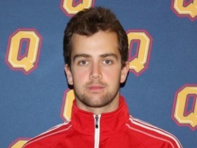 Queen's Gaels defenceman Spencer Abraham was named Canadian Interuniversity Sport rookie of the year Wednesday night at the national awards ceremony in Halifax. (Queen's University Athletics)
