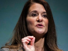 Melinda Gates speaks during the unveiling of "No Ceilings" and the "Not There Yet: A Data Driven Analysis of Gender Equality" study in New York March 9, 2015. (REUTERS/Lucas Jackson)