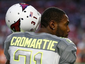 Antonio Cromartie, formerly of the Arizona Cardinals, has signed with the New York Jets.  (Christian Petersen/AFP)