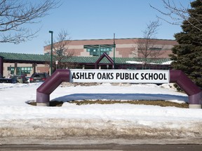 Ashley Oaks elementary school in London. (DEREK RUTTAN, The London Free Press)