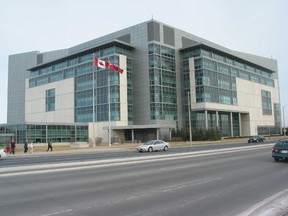 The A. Grenville and William G. Davis courthouse on Hurontario St. in Brampton. (Toronto Sun files)