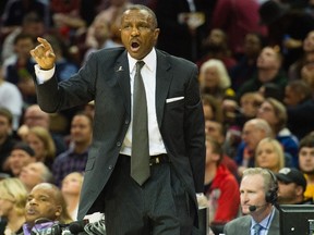 Dwane Casey has to figure out a way to make his team perform better.(AFP)