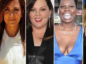Kristen Wiig, Melissa McCarthy, Leslie Jones and Kate McKinnon are tapped for Ghostbusters 3. (WENN.COM)