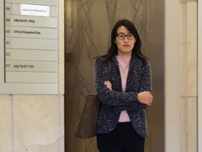 Ellen Pao walks to a courtroom in San Francisco Superior Court in San Francisco, Feb. 26, 2015. REUTERS/Robert Galbraith