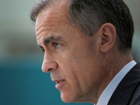 The Governor of the Bank of England Mark Carney addresses business leaders and guests during his visit to the University of Sheffield Advanced Manufacturing Research Centre (AMRC) in Sheffield, northern England March 12, 2015. (REUTERS)