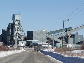 An ore truck heads towards Primero Mining Corporation’s Black Fox Mill just west of Black River-Matheson.