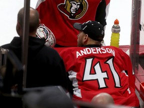 Senators goalie Andrew Hammond has begun his NHL career on a 9-0-1 run. (Tony Caldwell/Ottawa Sun)
