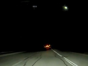 A large fireball lit up the skies over Europe Sunday, and a few dashcams caught the rare spectacle.
(Screenshot from YouTube)