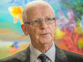 Bryan Murray and the Ottawa Sens help open the new Smilezone area at the Ottawa Children's Treatment Centre on Smyth Road on March 9, 2015. (DANI-ELLE DUBE/OTTAWA SUN/QMI AGENCY)