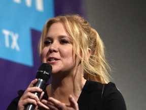 AUSTIN, TX - MARCH 15: Actress Amy Schumer speaks at the screening of "Trainwreck" during the 2015 SXSW Music, Film + Interactive Festival at the Paramount on March 15, 2015 in Austin, Texas.  Michael Buckner/Getty Images for SXSW/AFP