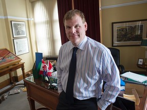 John Baird's last day in his office on Parliament Hill's Centre Block on Monday. Baird spent his last day packing up years of history into boxes, which were spread around the room in organized chaos.DANI-ELLE DUBE/OTTAWA SUN