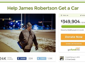 James Robertson, 56, became a celebrity after he told the Detroit Free Press his harrowing story that prompted a crowdfunding campaign that raised $350,000 as well as the donation of a brand new car.