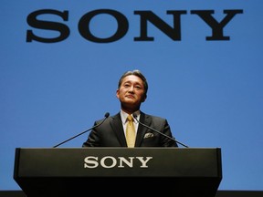 Sony Corp's president and chief executive officer Kazuo Hirai attends a corporate strategy meeting at the company's headquarters in Tokyo Feb. 18, 2015. REUTERS/Issei Kato