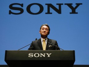 Sony Corp's President and chief executive officer Kazuo Hirai attends a corporate strategy meeting at the company's headquarters in Tokyo Feb. 18, 2015. REUTERS/Issei Kato