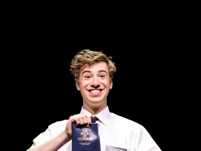 A.J. Holmes plays Elder Cunningham in the Broadway hit The Book of Mormon.