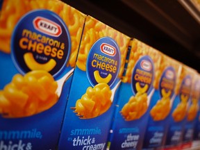 Kraft macaroni and cheese products are seen on the shelf at a grocery store in Washington in this May 3, 2012 file photo. (REUTERS/Jonathan Ernst/Files)