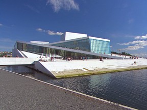 Oslo's Opera House rises from the water on the city’s eastern harbor. (photo: Rick Steves)