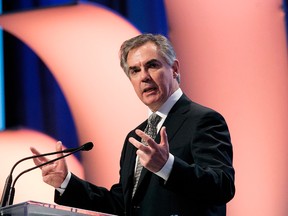 Alberta Premier Jim Prentice speaks to The Alberta Association of Municipal Districts and Counties (AAMDC) during its Spring 2015 Convention at the Shaw Conference Centre, in Edmonton Alta., on Wednesday March 17, 2015. David Bloom/Edmonton Sun/QMI Agency