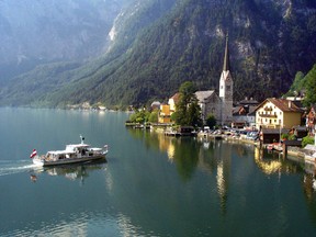 The lakeside hamlet of Hallstatt, in Austria's mountainous Salzkammergut, is a picture-perfect place for a honeymoon. (photo: Rick Steves)