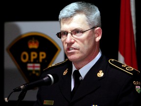 Ontario Provincial Police Commissioner Vince Hawkes. (Luke Hendry/Postmedia Network)