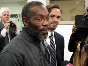 Ricky Jackson leaves the courthouse in Cleveland, Ohio, November 21, 2014. Jackson, who was freed last year after spending 39 years in jail for a murder he did not commit, will receive more than $1 million from the state for his wrongful imprisonment, court records show. REUTERS/Kim Palmer/Files