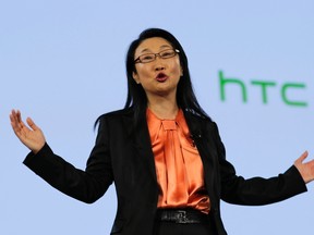 HTC's Cher Wang. REUTERS/Eduardo Munoz