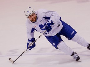 Phil Kessel during Leafs' practice at the MasterCard Centre on March 20, 2015. (Dave Thomas/Toronto Sun)