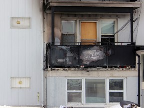 Kingston Fire and Rescue responded to the 10 block of Ypres Drive Thursday evening for a structure fire. The aftermath seen in Kingston, Ont. on Friday March 20, 2015. Steph Crosier/Kingston Whig-Standard/QMI Agency