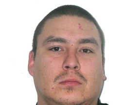 Mark Blackbird, 33, of Winnipeg is wanted in relation to the incident and remains at large.