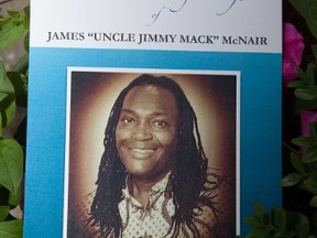 A general view at James McNair's funeral service at Paramount Theater on June 12, 2014 in Peekskill, New York. McNair was killed on the New Jersey turnpike in an multi-vehicle accident that seriously injured fellow comedian Tracy Morgan on June 7, 2014. (Kenneth Gabrielsen/Getty Images/AFP)