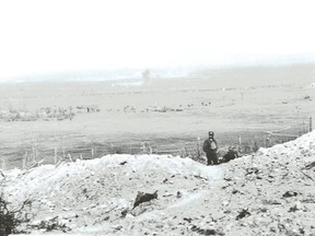 The Vimy Ridge battlefield in 1917.