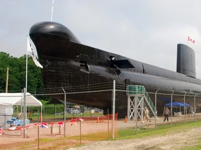 The Cold War submarine Ojibwa was officially opened at Port Burwell on July 6, 2013. The vessel has been converted into a museum. (File photo)