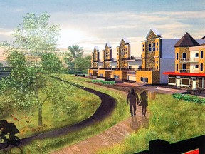 This computerized rendering showing one vision for London?s SoHo neighbourhood redevelopment is among the entries in the College and University Urban Design Competition, which will be judged at Fanshawe Saturday.