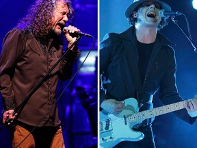 (L-R) Robert Plant and Jack White. (Reuters file photos)