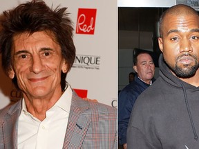 Ronnie Wood, left, and Kanye West. (WENN.COM photos)