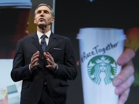 Starbucks Chairman and CEO Howard Schultz. (STEPHEN BRASHEAR/AFP)