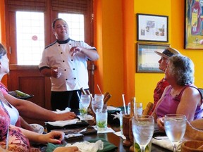Chef Javier Cotto explains Puerto Rico cooking during an excursion in San Juan. (Barbara Fox/Special to QMI Agency)