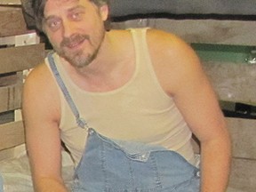 Graeme Millington in his role as Lennie in Theatre Kent's presentation Of Mice And Men.