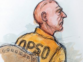 Murder suspect Robert Durst is seen with a newly shaved head as he sits in a hearing in this court sketch in New Orleans, Louisiana March 23, 2015. Durst, the real estate scion awaiting extradition to California to face a murder charge, was denied bail on Monday after a judge deemed him to be a potential danger to others and a likely flight risk. Durst, who recently featured in the HBO documentary "The Jinx: The Life and Deaths of Robert Durst," must remain in Louisiana on local weapons charges at least until his next court date on April 2, Magistrate Judge Harry Cantrell ruled. REUTERS/Tony O. Champagne