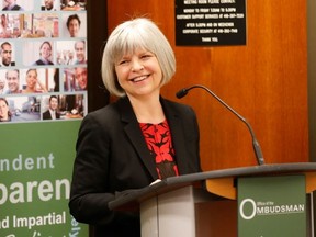 Fiona Crean announces she will leave the ombudsman post when her term ends in November 2015 on Monday, March 23, 2015. (Michael Peake/Toronto Sun)