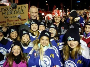 The Sudbury Hurricanes atom girls hockey team got to meet Hockey Night in Canada TV personality Ron MacLean when Hometown Hockey made its stop in Sudbury. The Hurricanes are one of 25 teams from across the country entered in the Hometown Hockey Cheer Like Never Before competition. The team is hoping for a ton of local support to win the title.