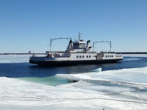 The Amherst Island ferry.