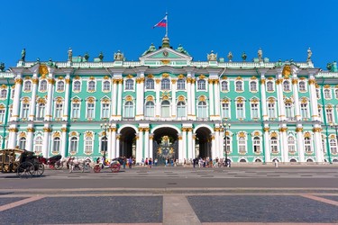 State Hermitage, Saint Petersburg.  Star Attractions: Astounding Egyptian and Classical antiquities collections as well as the world's largest painting collection including works by van Dyck, Rubens, Rembrandt, Velázquez and Michelangelo. (Fotolia)