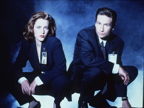 Gillian Anderson and David Duchovny in The X-Files.
