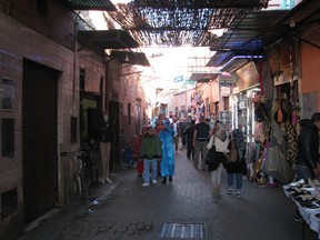 In Marrakech, a warren of alleys weave their way through the medina, the city's ancient centre. MIKE STROBEL/TORONTO SUN