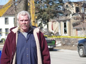 Clarence Vandebyl said he tried to save the life of  Barbara O'Connor, his upstairs neighbour,? after a fire broke out at the residence on Thursday morning. (HEATHER RIVERS, Sentinel-Review)